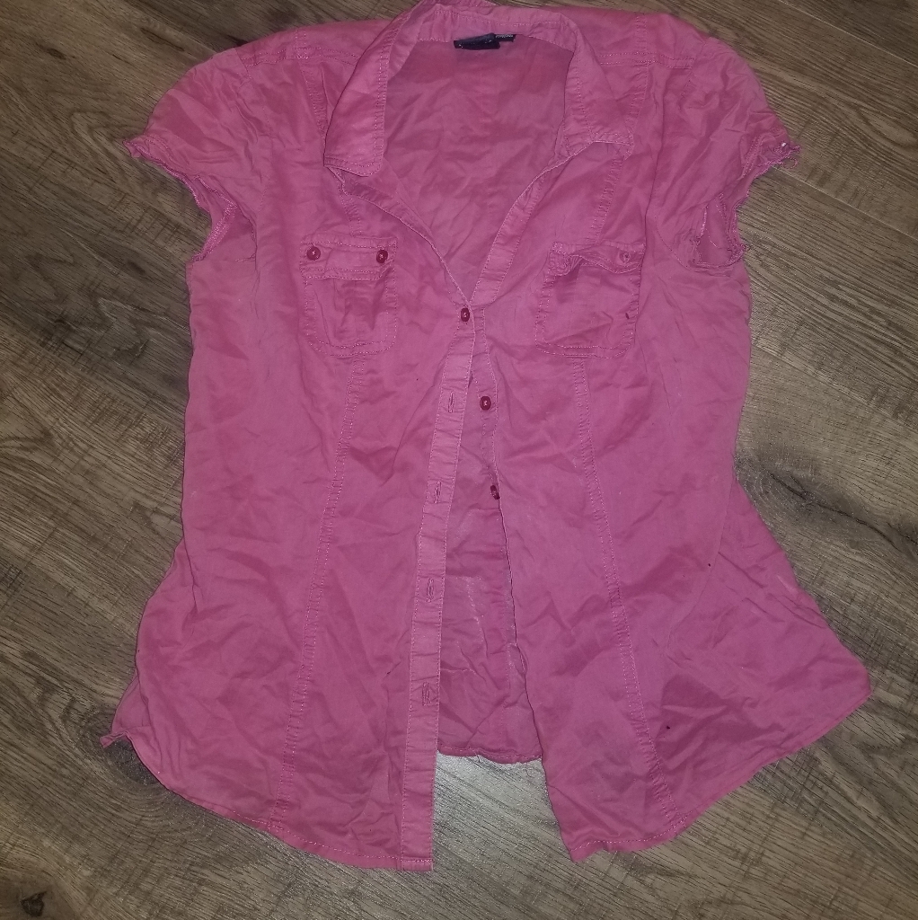 Thin Pink Button Down
